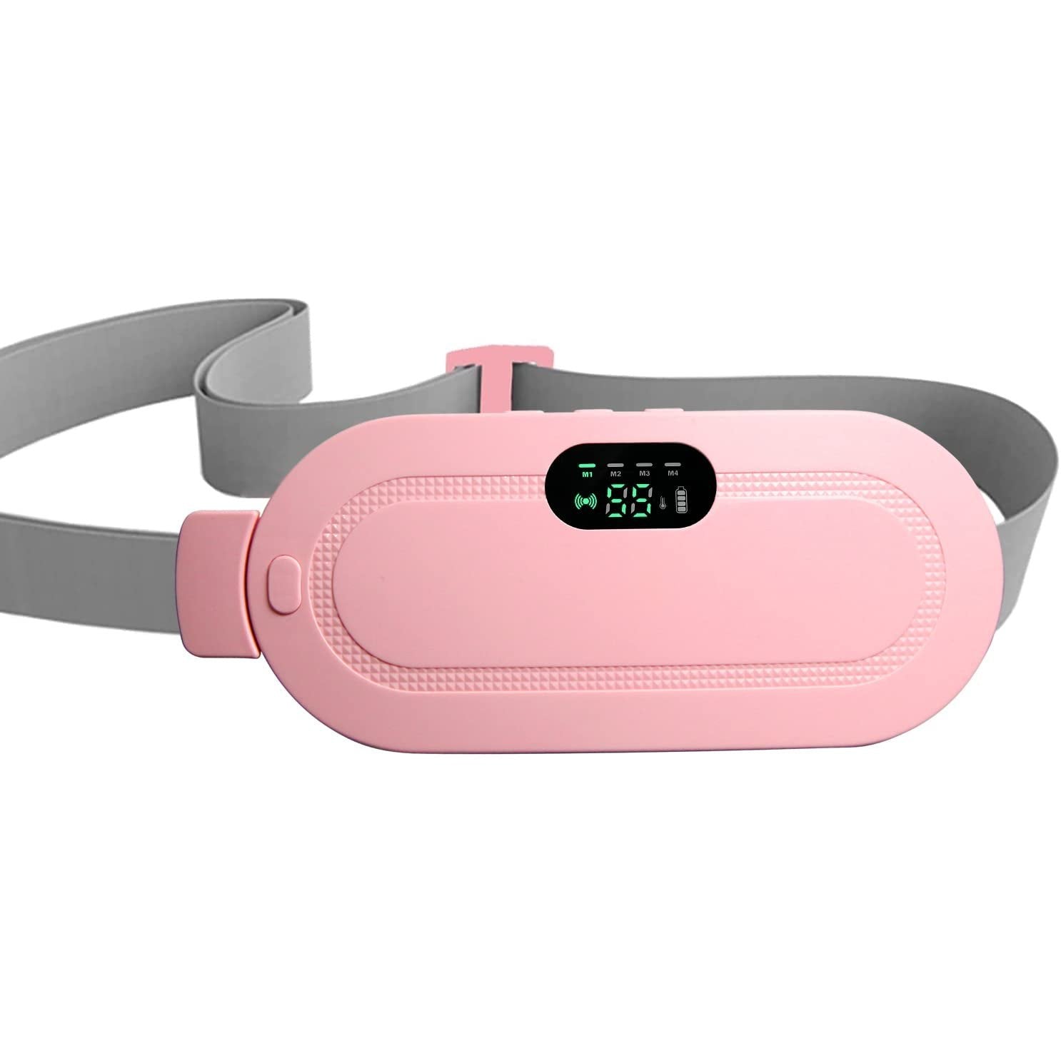 Period Pain Cramp Relief Belt -Portable Menstrual Heating Pad, Heated Belly Belt for Menstrual Cramp Relief with 3 Heat Levels and 4 Modes, Electric Belt Massage for Women and Girls